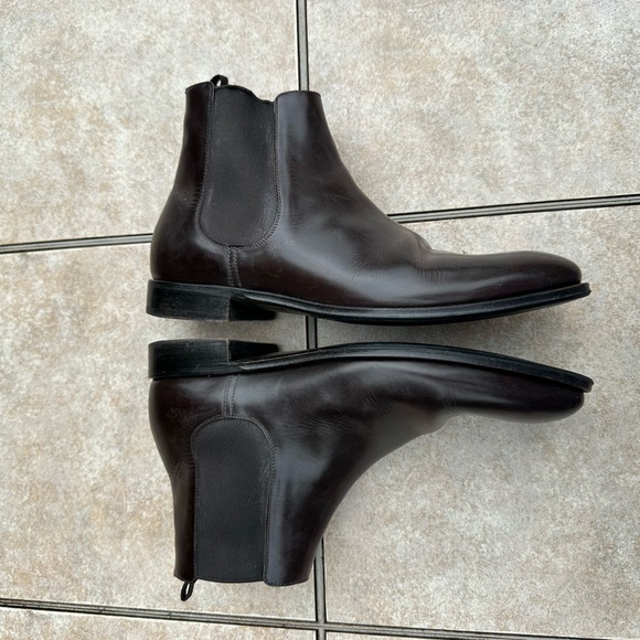 Prada Brown Chelsea Boots - Picture 9 of 12
